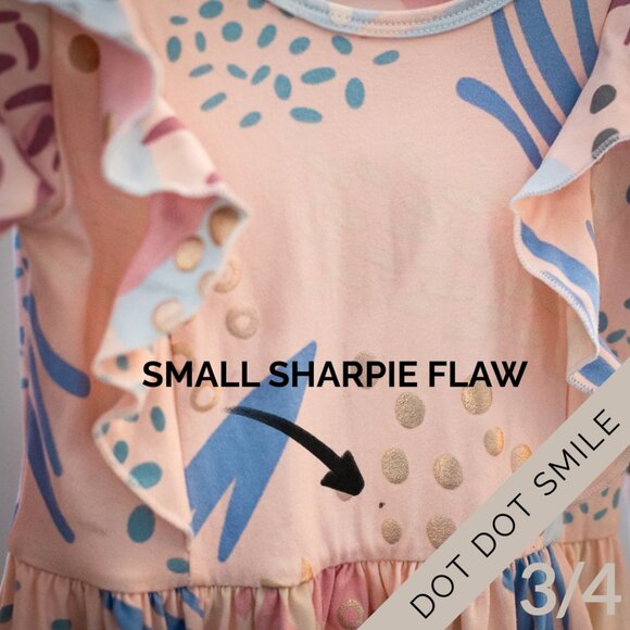 Dot Dot Smile SIZE 3/4 Long Sleeve Twirl Dresses – Bundle of 3 (Girls) - Picture 5 of 12